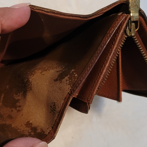 Authentic Vintage Louis Vuitton Monogram Porte Monnaie Tresor Wallets - Picture 10 of 12